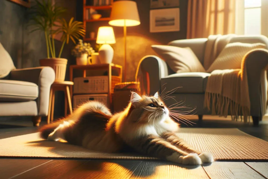 Why does stretching feel good?: cat stretching