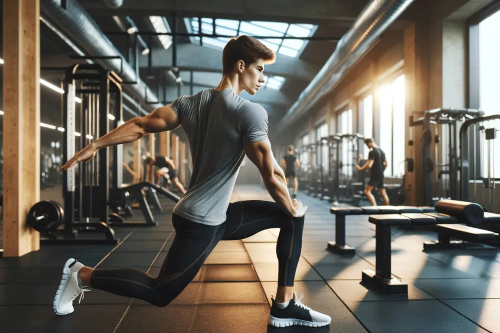 gym stretching