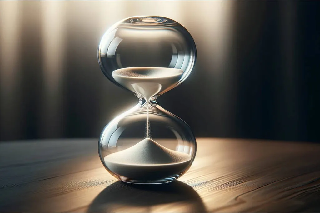 How long is a physical therapy session?: sandglass