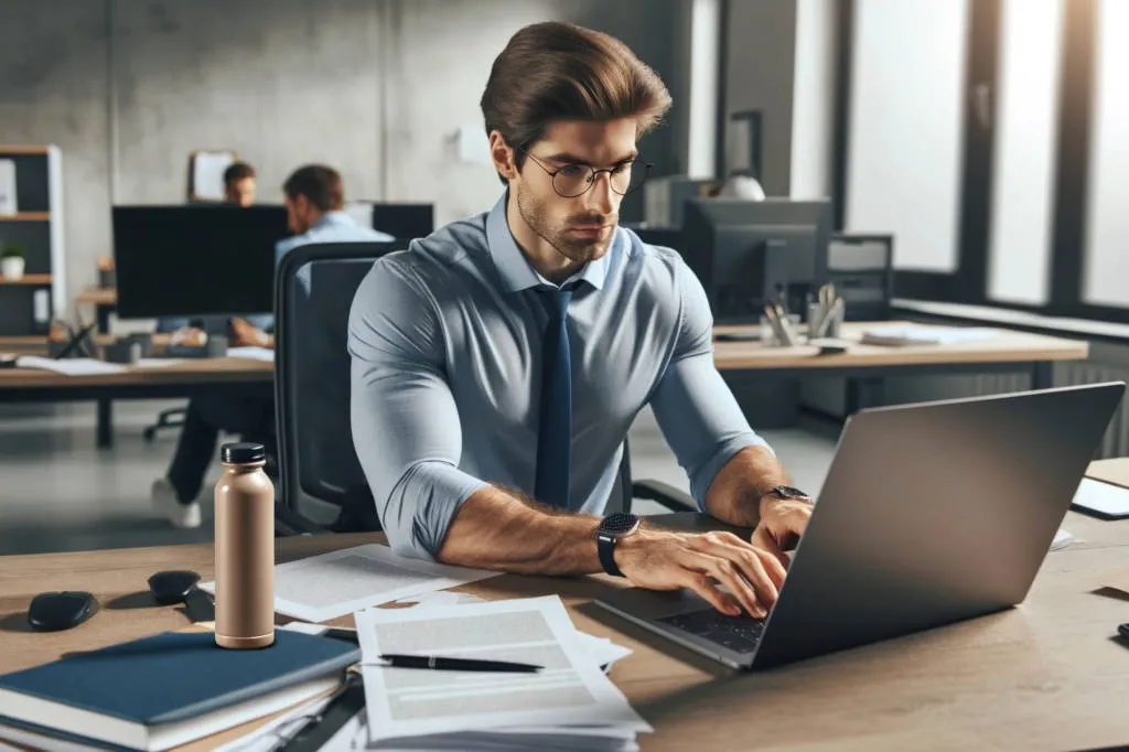 protein shots: busy worker
