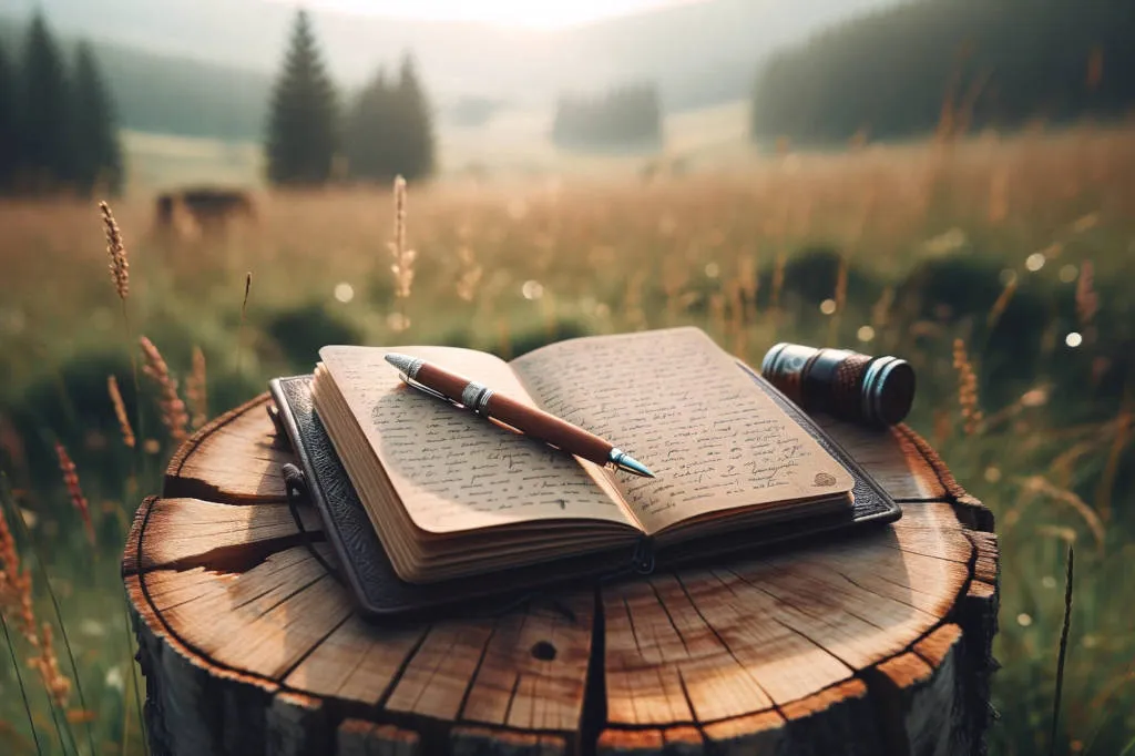 What Principle Underlies Cognitive Behavioral Therapy?: diary on tree stump