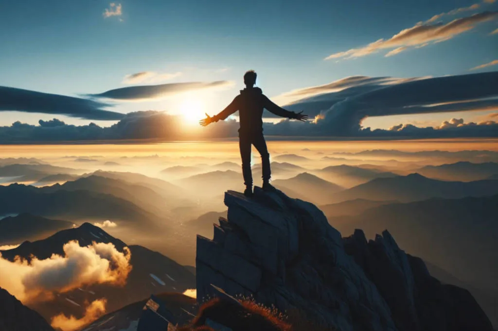 What Principle Underlies Cognitive Behavioral Therapy?: cloudy sky with sun